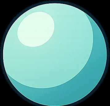 Pale blue-green planet Uranus.