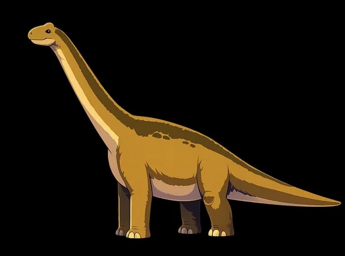 Cartoon Brachiosaurus.