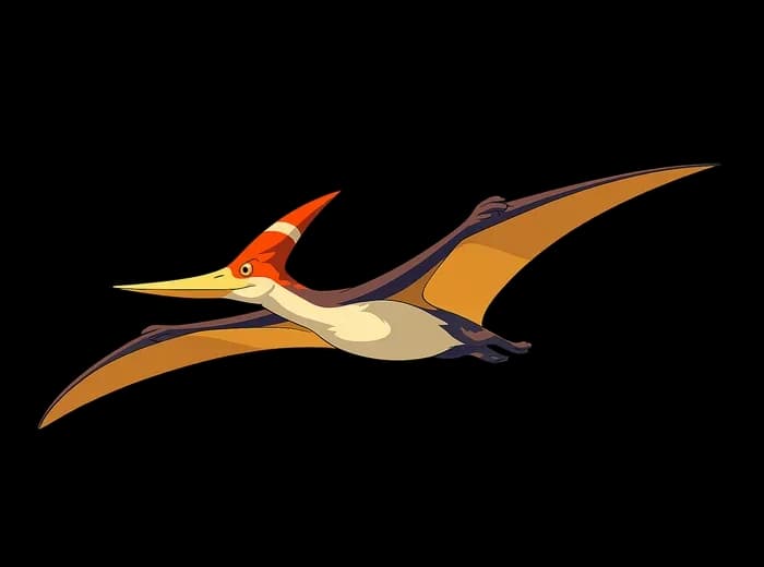 Cartoon Pteranodon.